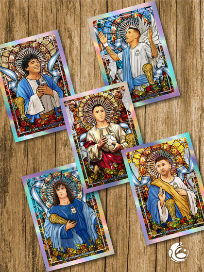 ESTAMPITAS ADHESIVAS HOLOGRAFICAS O DORADAS
