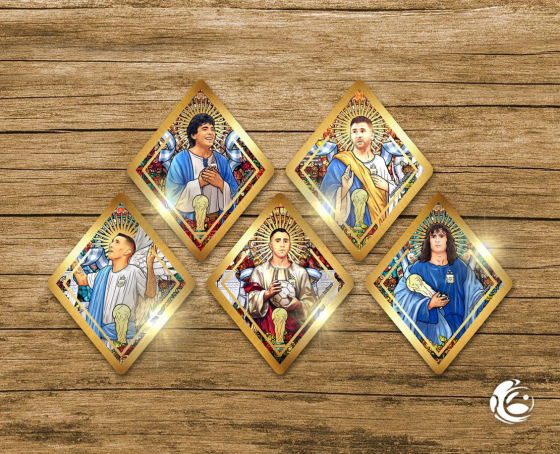 ESTAMPITAS ADHESIVAS ROMBOS EN VINILO DORADO U HOLOGRÁFICOS