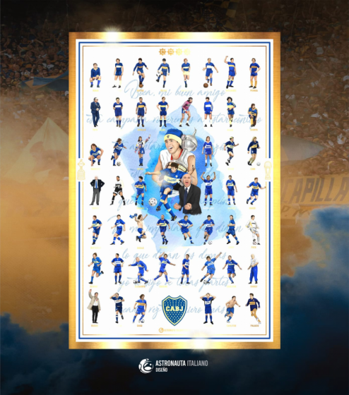 POSTER AZUL Y ORO